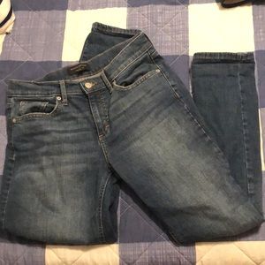 Low Rise Medium Wash Girlfriend Jeans